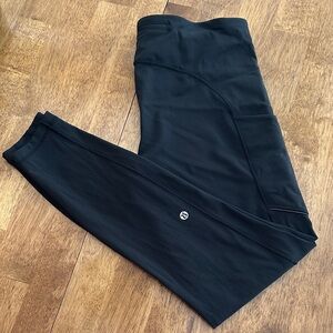 lululemon Black Side Pocket Leggings Sz 12